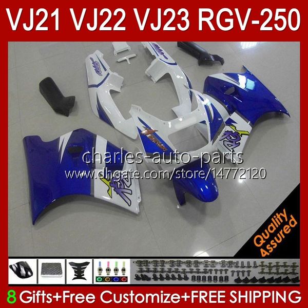 Тело для Suzuki RGVT RGV 250CC 250 CC RGV250 SAPC VJ22 RVG250 VJ 22 20HC.93 Ницца Blue RGV-250 Панель 90 91 92 93 94 95 96 RGVT-250 1990 1991 1992 1993 1993 1995 1996