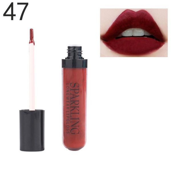 

matte lip gloss waterproof long lasting moisturizing makeup easy to color1