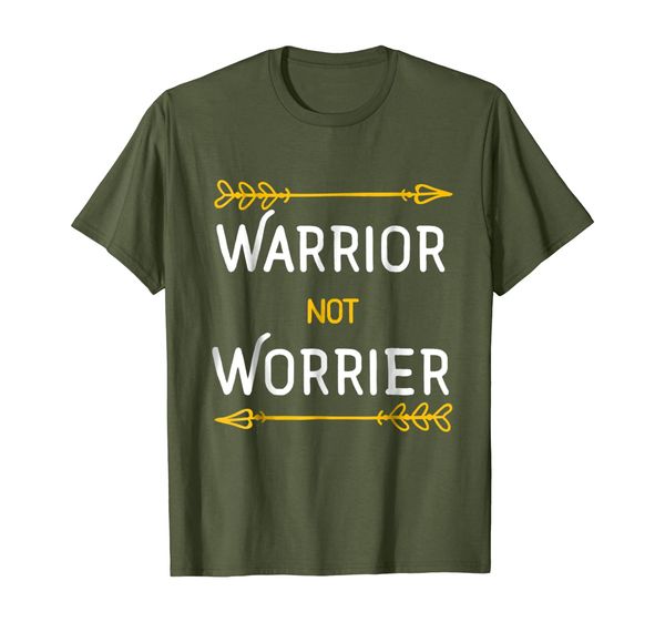 

warrior not worrier arrows motivational t-shirt, White;black
