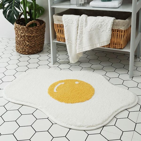 

carpets soft water absorption bath mat toilet floor doorway rug poached egg childrens for home living room bedroom kitchen
