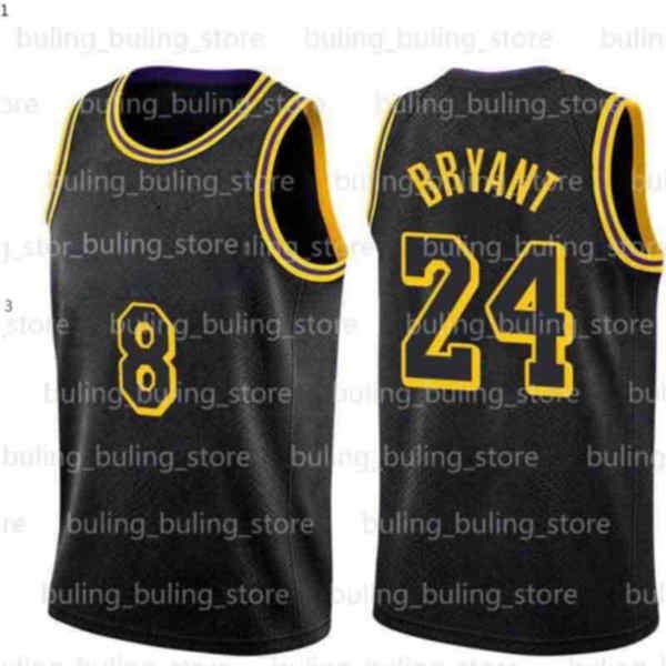 

2020 2021 los angeles lakers kobe front 8 back 24 bryant basketball jerseys black mamba jersey black purple city retro 03, Blue;black