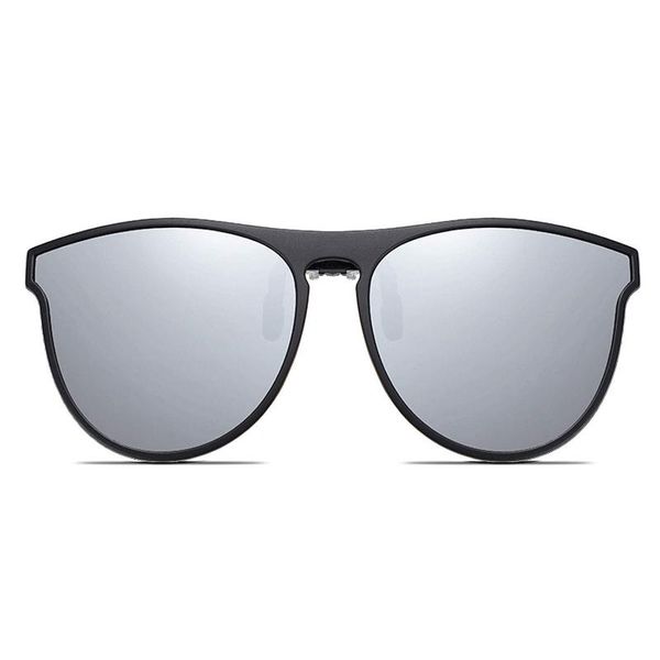

sunglasses polarized clip-on anti-glare driving glasses with flip up for prescription anti-reflective, White;black