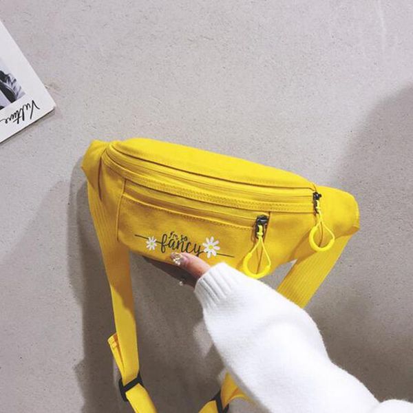 

waist bags women belt bag canvas fanny pack shoulder ladies crossbody chest small messenger