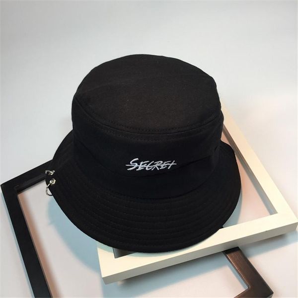 

cloches selling 2021 fashion k iron ring bucket hats style cap 100% handmade rings, Blue;gray
