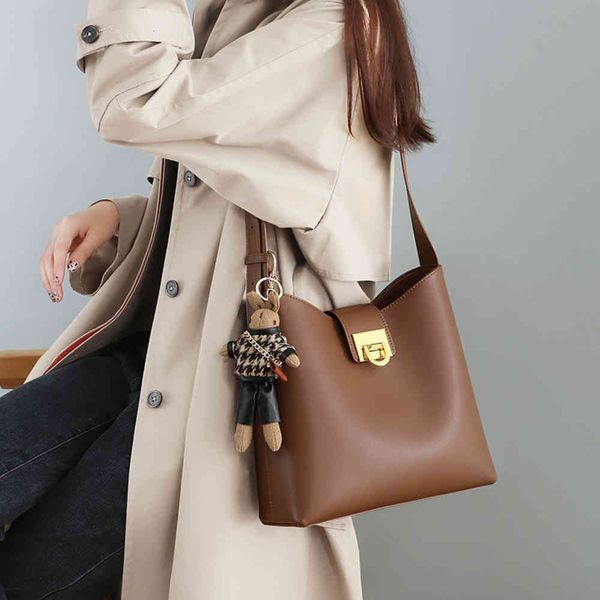 

viney bag 2020 new fashion leather bucket 2021 large capacity one shoulder messenger women's