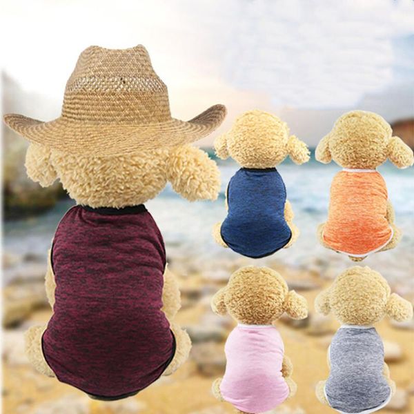 

dog apparel drop classic pet vest t shirt clothing summer puppy sleeveless clothes