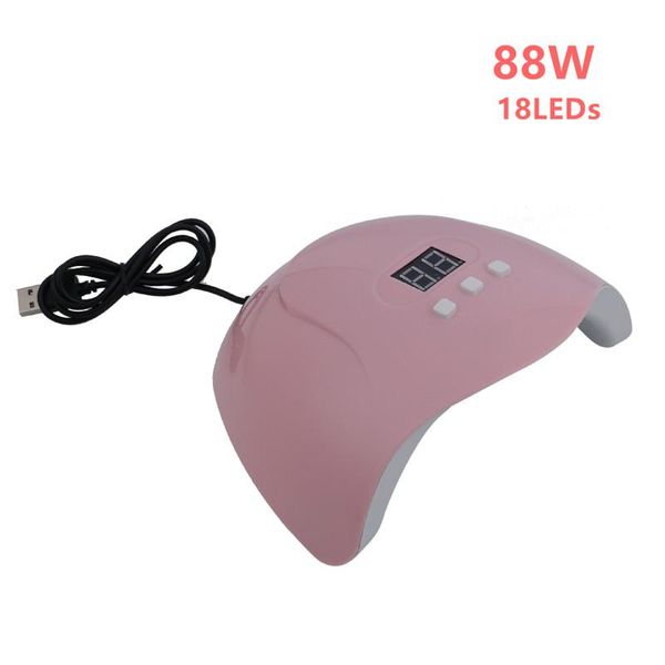 

nail dryers tfscloin 2021 arrival 88w mini uv lamp dryer gel polish curing light manicure lamps led art for home use