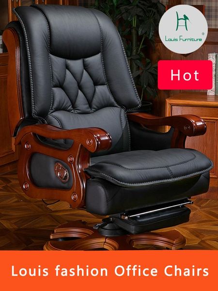 

living room furniture louis fashion office chairs business home can be reclined, massaged, computer, leather boss, swivel, large class