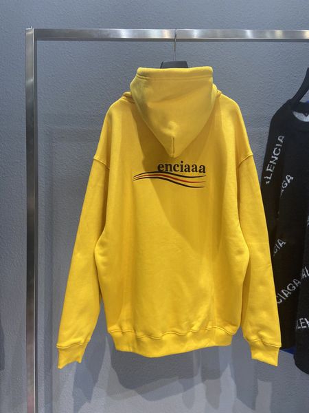 

autumn winter hooded hoodies men womens palms letter print streetwear pullover sweatshirts loose, Black