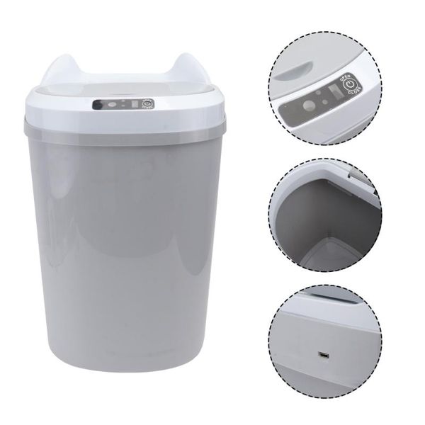 

waste bins 1pc convenient bin household automatic induction trash can container