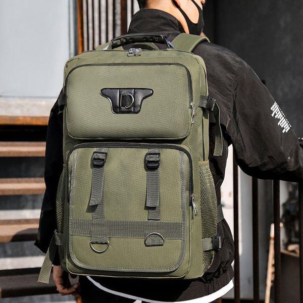 

design outdoor shoulder bag fashion casual male junior high school students cool tactical backpack
