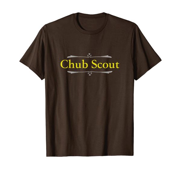

chub scout. funny novelty t-shirt. americana humor., White;black