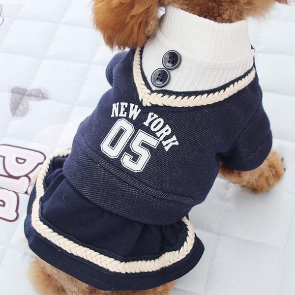 

dog apparel autumn winter dress clothes pet campus wedding skirt puppy clothing spring chihuahua yorkie