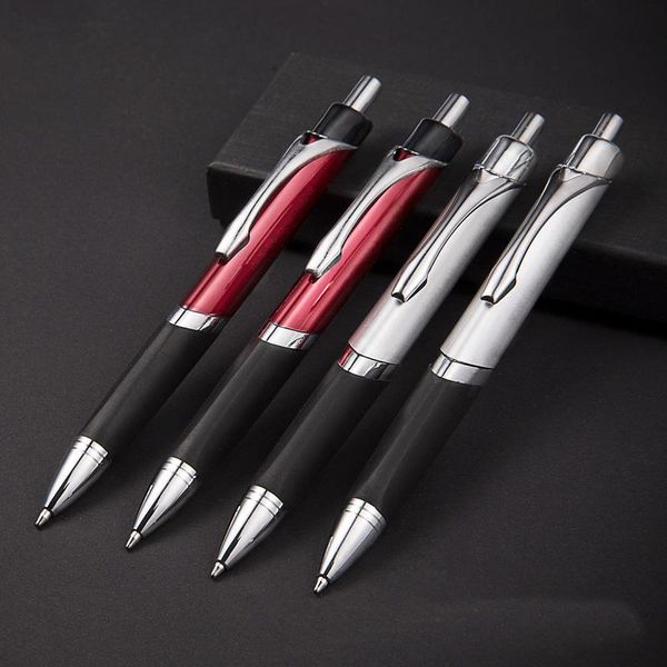 

ballpoint pens fghgf 1 pc core metal pen rotating old oil school stationery multicolor, Blue;orange