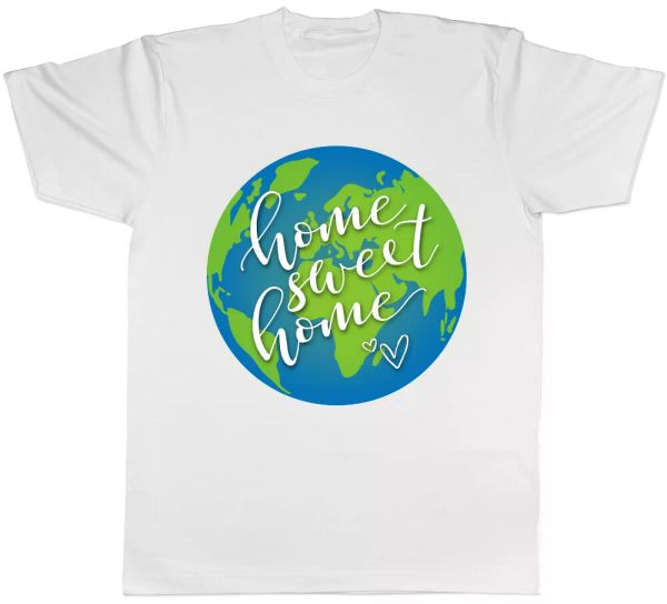 

home sweet home mens t-shirt, White;black