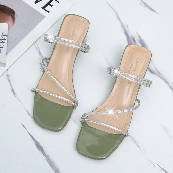 

sandals slippers ladies summer casual all-match comfortable open-toed women's shoes high heels, Black