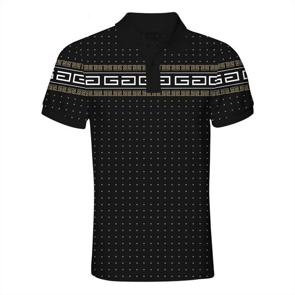 

style 3d shirts gray men polos mature fashion male polyester short sleeve casual plus 7xl, White;black
