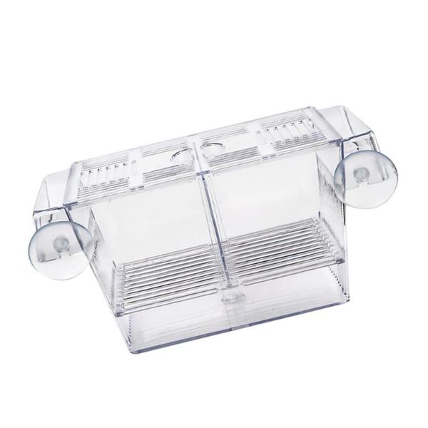 

aquariums 1pc fish tank aquarium incubator box transparent hatching isolation