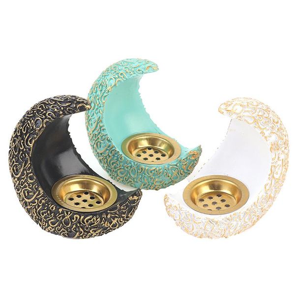 

fragrance lamps middle east arab moon ramadan crescent resin censer ancient and elegant home decoration deskoven