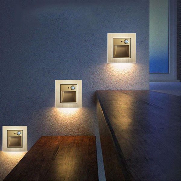 

wall lamp stairs intelligent human infrared ray induction embedded home aisle corner kick step light modern night lighting