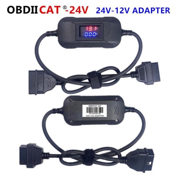 

12v-24v quality 24v to 12v heavy duty truck diesel adapter cable for x431 converter diagnostic tools