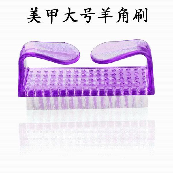 

nail art kits manicure large horn brush translucent angle cleaning dust tool