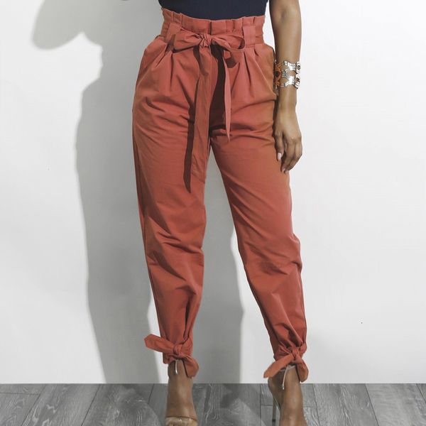

capris sash bandage cargo high waist women streetwear black army baggy harem pants korean harajuku sweatpants, Black;white