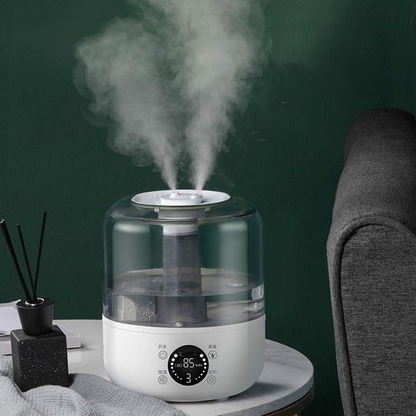 

home smart air humidifier remote control office essential oil aroma diffuser timing mist adjustable double ports mister humidifiers