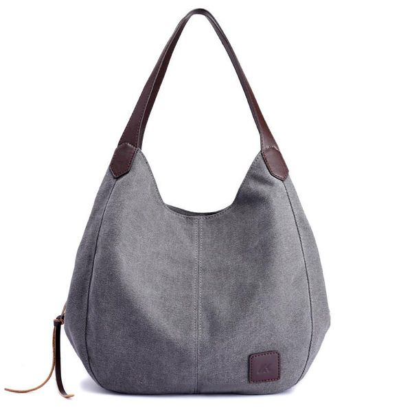 

storage bags canvas women handbags fashion wild art simple korean style of the shoulder multi-layer casual bag