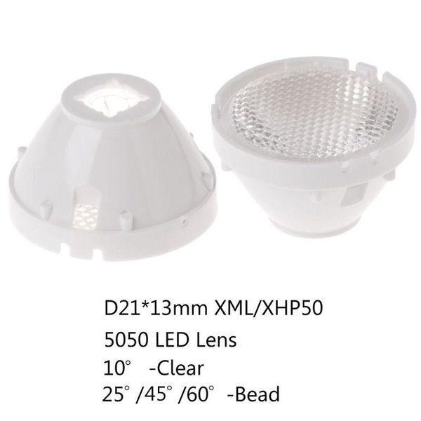 

light beads 21mm high-power led lens reflector collimator 10/25/45/60 degree