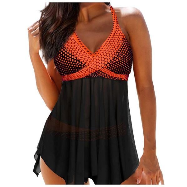 

women's swimwear 2021 push up unpadded brazilian bikini set fashion digital printing large yarn skirt fattening swimsuit, White;black