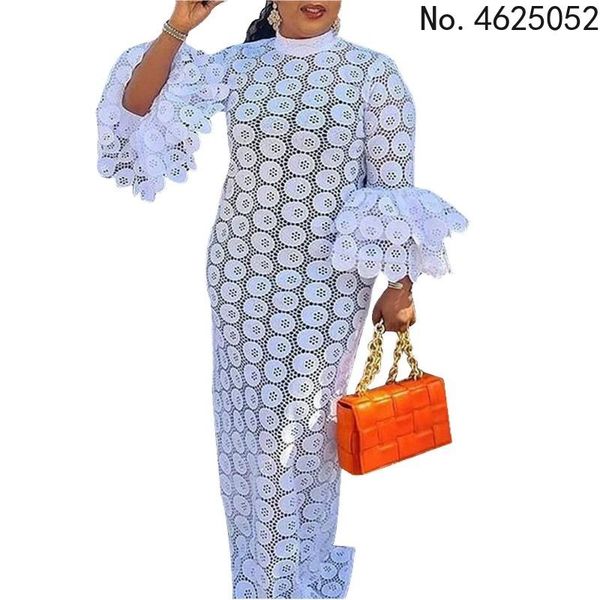 

ethnic clothing african elegant hollow out dresses for women 2022 muslim fashion abayas dashiki robe kaftan long maxi dress one piece, Red
