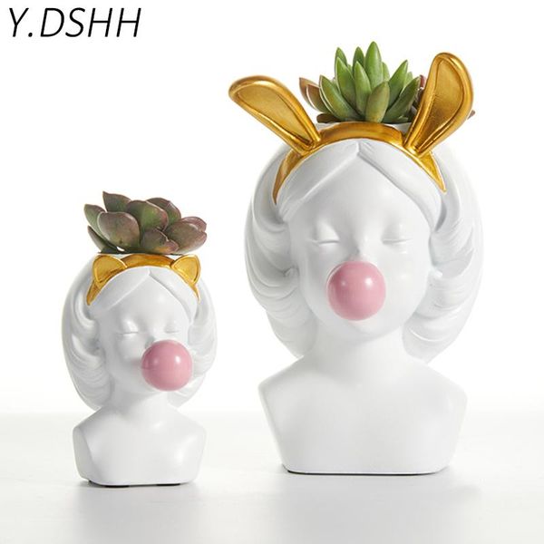 

vases y.dshh medium creative nordic style resin flower vase decoration home decorative for flowers pot big vintage table