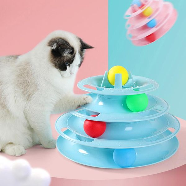 

cat toys carousel toy circle four layer ball