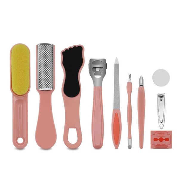 

nail art kits 10pcs pedicure care kit stainless steel foot file callus remover rasp toenail clipper tools