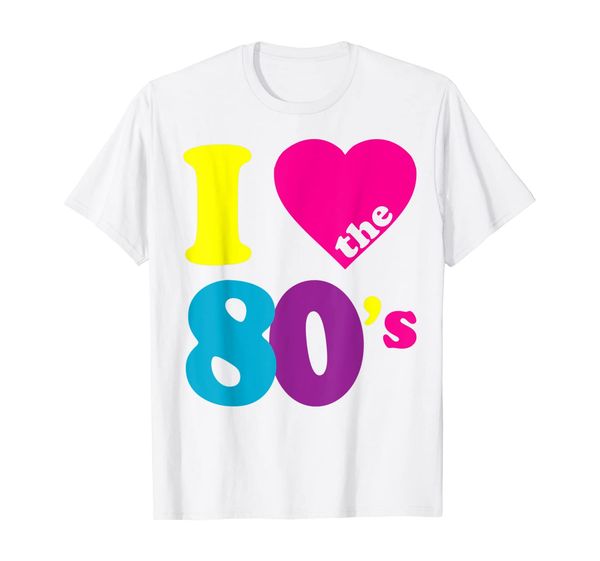 

i love the 80's t-shirt, White;black