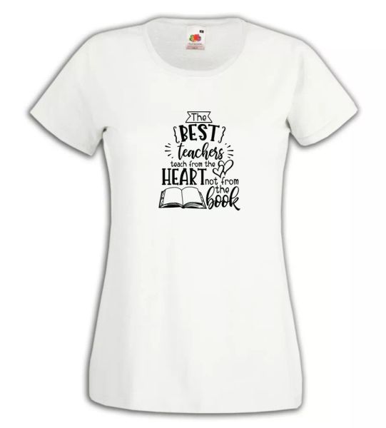 

t-shirt shirt women j3777 teachers maestre heart gift, White;black