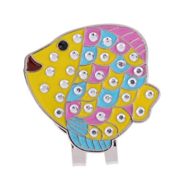 

golf training aids portable mini alloy with magnetic hat clip assorted patterns - choose you like