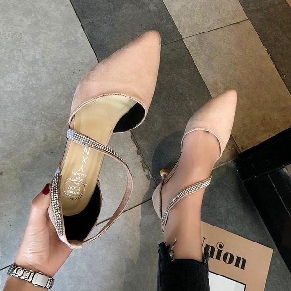 

classic high heels women's sandals summer shoes ladies strappy pumps woman ankle wrap, Black