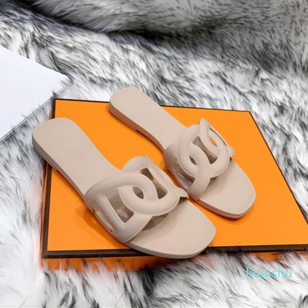 

luxury brand designer classic fashion hollow flat slippers pig nose slippers womens leisure sandals multi color choice with size 35-41, Black
