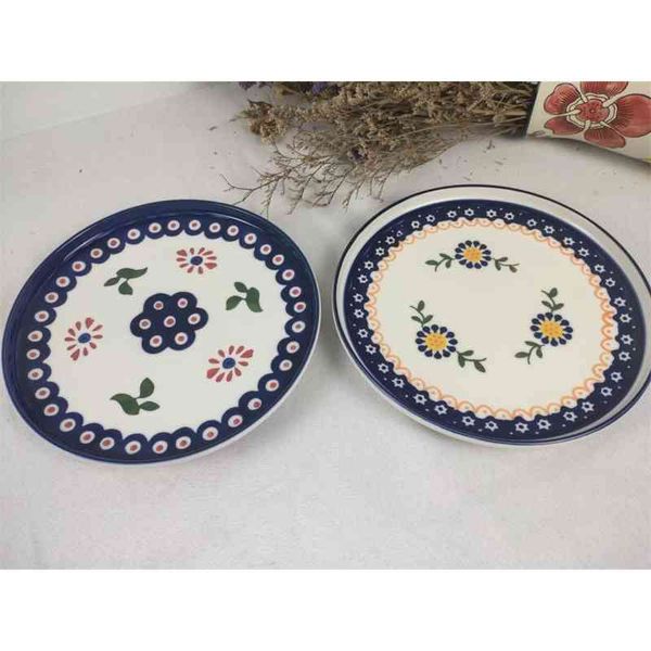 

high temperature underglaze h-painted polish color ceramic bowl, plate, cup dish series can be cleaned or mixed. order and