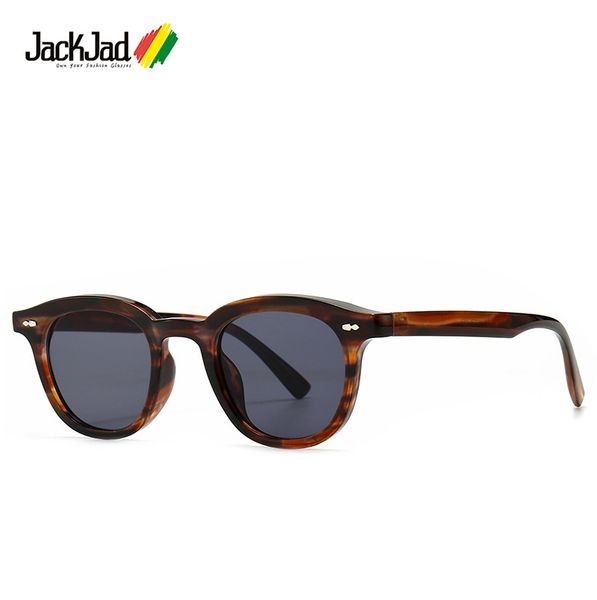 

jackjad 2020 fashion cool vintage round style tag sunglasses ocean in the popular brand design sunglasses oculos de sol 86374 glasses wholes, White;black