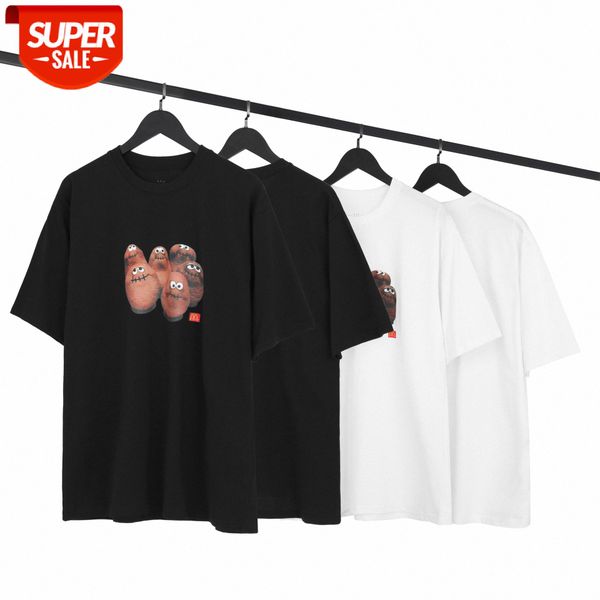 

travis scott x mcdonald mcdonald's joint hip-hop high street oversize short-sleeved t-shirt #gv2q, White;black