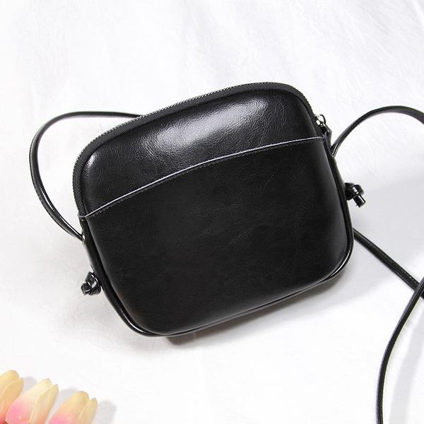 

evening bags shangxin women's bag 2021 fashion single shoulder messenger oil wax rope