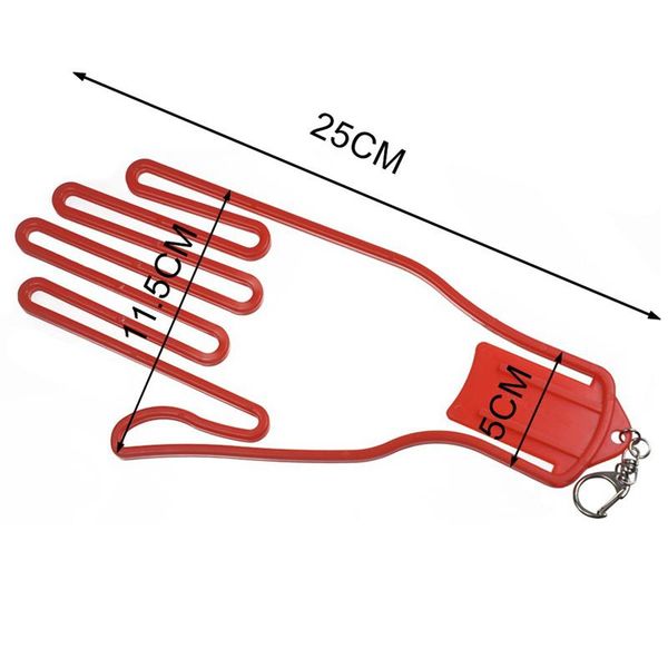 

golf training aids 5 colors hand shaped glove holder rack dryer hanger keeper stretcher with key chain outdoor sports accessories