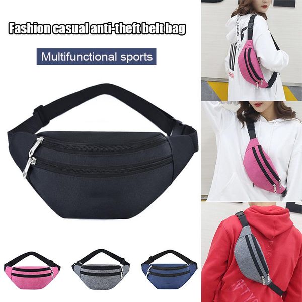 Outdoor-Taschen Männer Frauen Brusttasche Große Kapazität Sport Taille Beutel Reißverschluss Fanny Pack ALS88