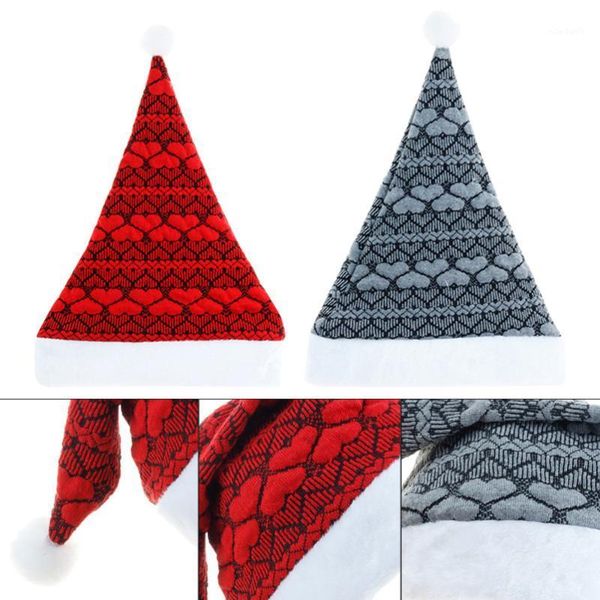

christmas decorations 2pcs hat knitted white plush for adult
