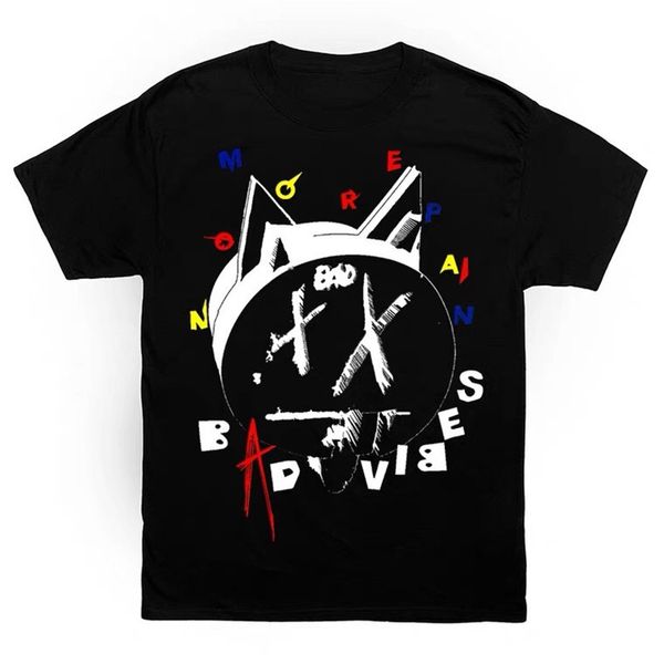 

1-quality no more t-shirts men women hip hop graffiti print t shirts tee, White;black