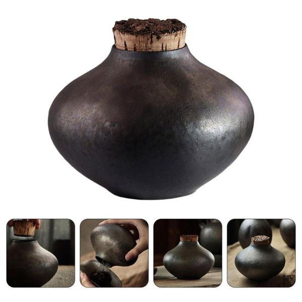 

storage bottles & jars 1pc ceramic tea leaf jar multipurpose sealing