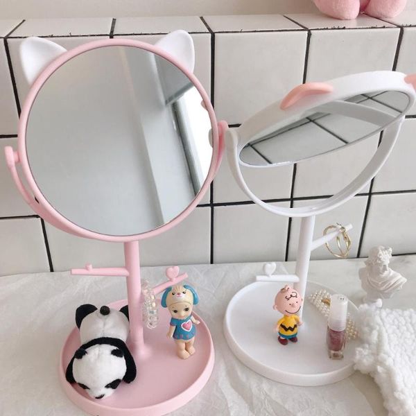 

mirrors rotating mirror cosmetic storage holder with deskmakeup multifunction jewelry organizer vanity